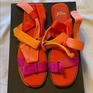 Fuchsia Strap Sandal by J.Crew New in Box Sz 9